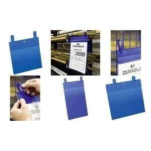 DURABLE Gitterboxtasche mit Lasche A4 quer 1 Pg. à 50 Stück 175107 von Durable