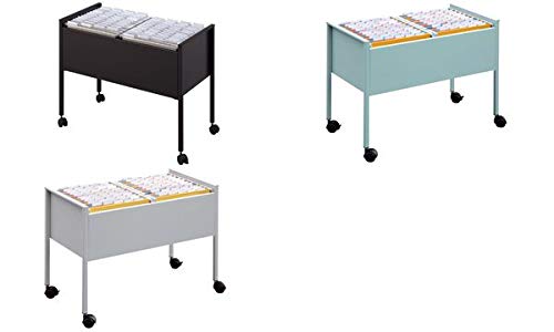 DURABLE Hängemappen-Wagen ´Economy 100 DUO´, silber metallic, Sie erhalten 1 Packung, Packungsinhalt: 4 Rollen von Durable