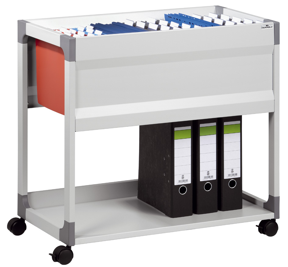 DURABLE Hängemappen-Wagen SYSTEM File Trolley, grau von Durable