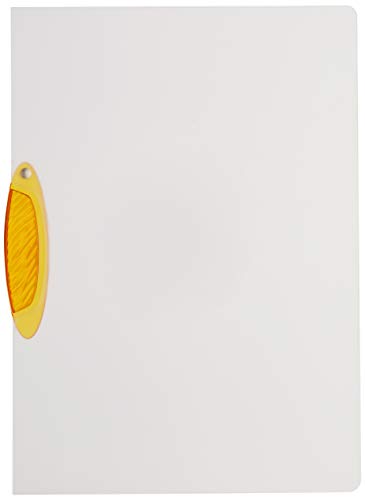 DURABLE Hunke & Jochheim Klemm-Mappe SWINGCLIP®, PP, 30 Blatt, orange Klemme, Mappe transparent von Durable