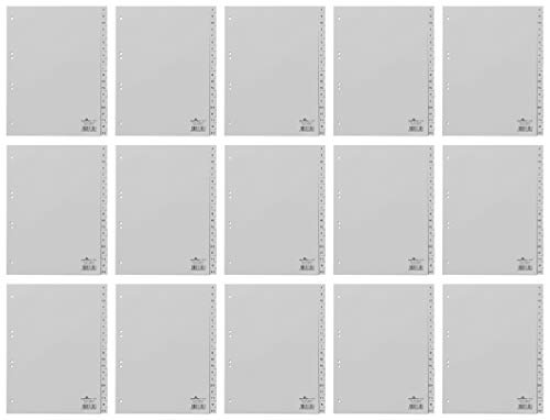 DURABLE Hunke & Jochheim Register, PP, A - Z, grau, A4 volldeckend, 215/230 x 297 mm, 20 Blatt (15) von Durable