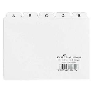 DURABLE Karteikartenregister A-Z weiß von Durable