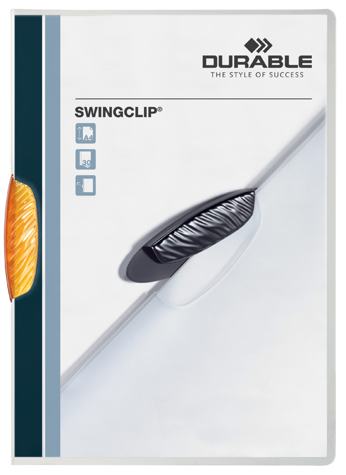DURABLE Klemmhefter SWINGCLIP, DIN A4, Clip orange von Durable