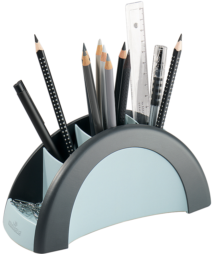 DURABLE Multiköcher PEN HOLDER VEGAS, schwarz/silber von Durable