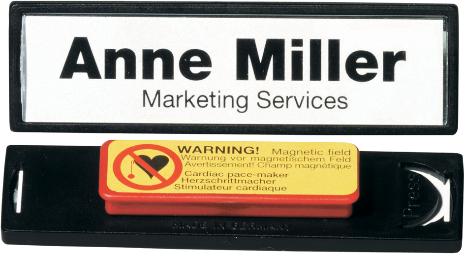 DURABLE Namensschild Clip-Card, mit Magnet, 67 x 17 mm DURABLE Namensschild Clip-Card, mit Magnet, 67 x 17 mm von Durable