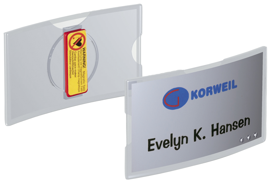 DURABLE Namensschilder KONVEX, mit Magnet, 75 x 40 mm DURABLE Namensschilder KONVEX, mit Magnet, 75 x 40 mm von Durable