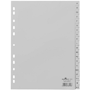 DURABLE Ordnerregister Vollformat A-Z grau 20-teilig, 1 St. von Durable