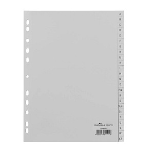 DURABLE Ordnerregister Vollformat A-Z grau 24-teilig, 1 St. von Durable