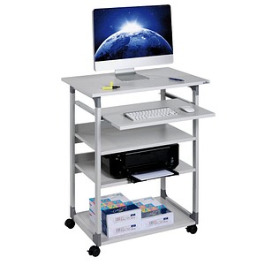 DURABLE PC-Tisch höhenverstellbar mit Rollen grau 75,0 x 53,4 x 95,0 - 115,0 cm von Durable