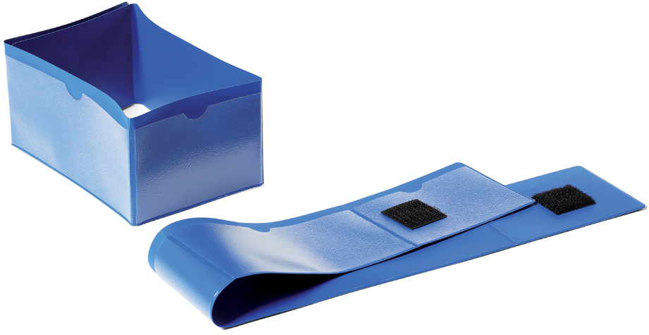 DURABLE Palettenfußbanderole, 145 x 65 mm, blau von Durable