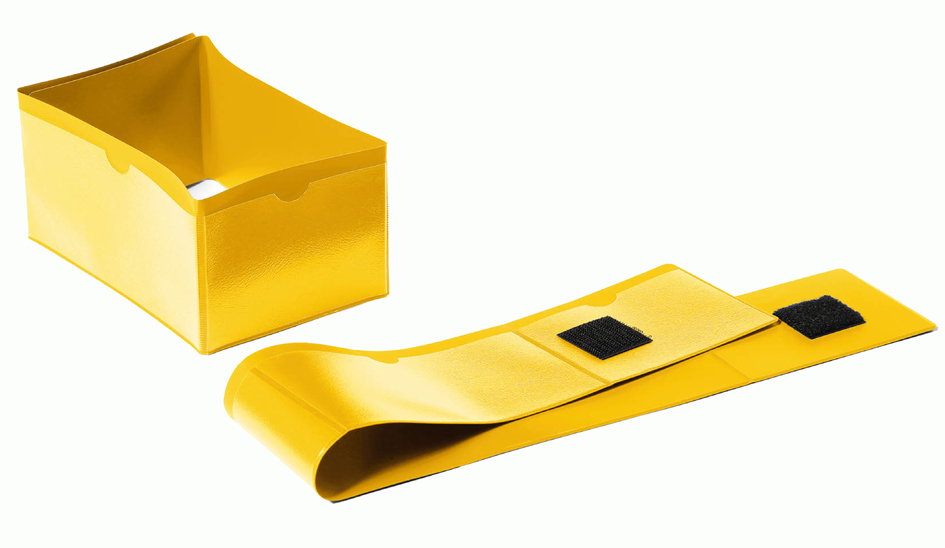 DURABLE Palettenfußbanderole 145 x 65 mm, gelb von Durable