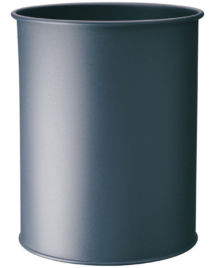 DURABLE Papierkorb METALL, rund, 15 Liter, anthrazit von Durable