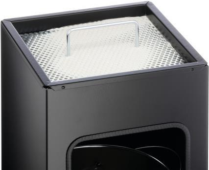 DURABLE Papierkorb Metall 17L eckig mit Ascher 1 ST 333101 DURABLE Papierkorb Metall 17L eckig mit Ascher 1 ST 333101 von Durable