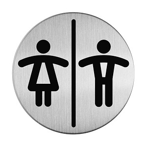 DURABLE Piktogramm "WC Damen/Herren" rund 8,3 cm von Durable