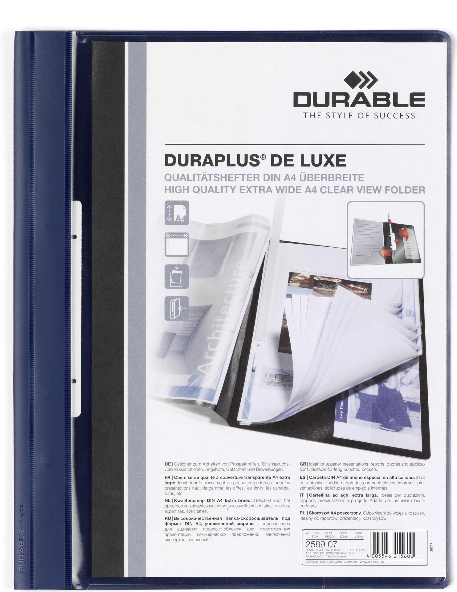 DURABLE Präsentationshefter DURAPLUS® DE LUXE A4+ 25 ST 258907 von Durable