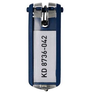 DURABLE Schlüsselanhänger KEY CLIP blau, 6 St. von Durable