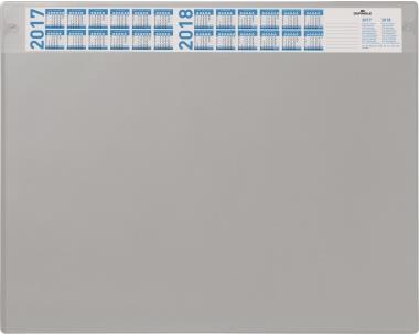 DURABLE Schreibunterlage mit Jahreskalender, grau mit austauschbarer Abdeckung, rutschfest (7205-10) von Durable