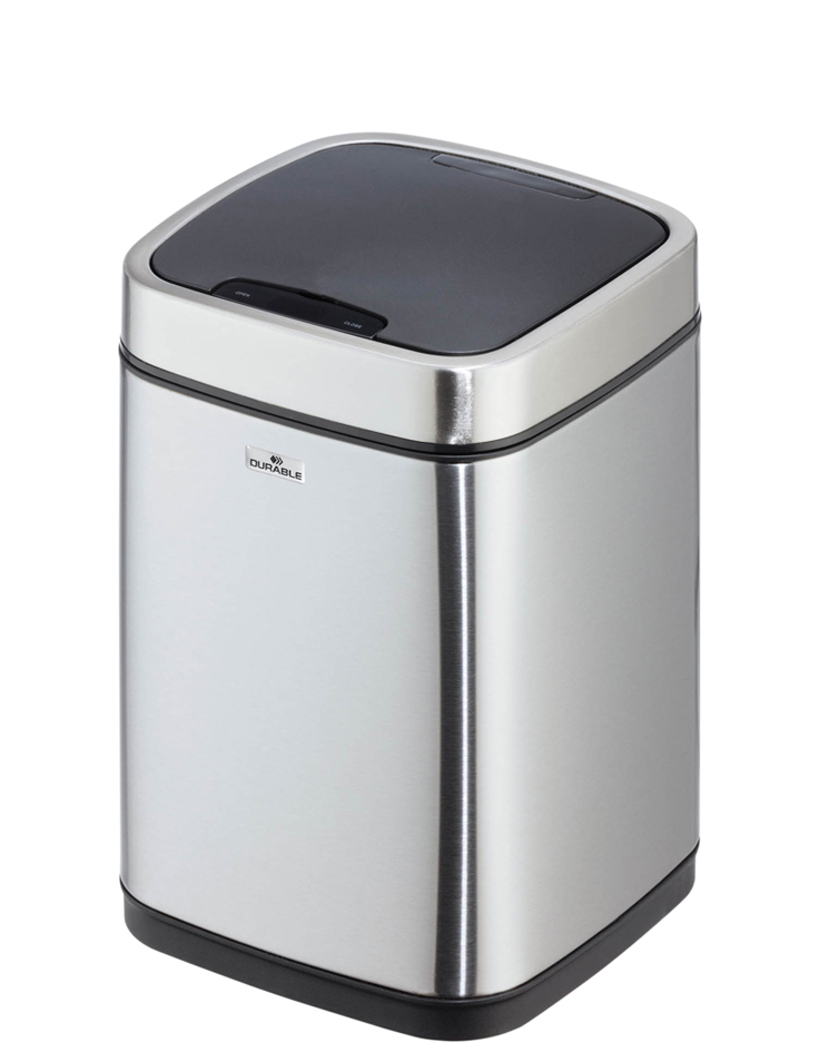 DURABLE Sensor-Abfalleimer , NO TOUCH, , 12 Liter, silber DURABLE Sensor-Abfalleimer , NO TOUCH, , 12 Liter, silber von Durable