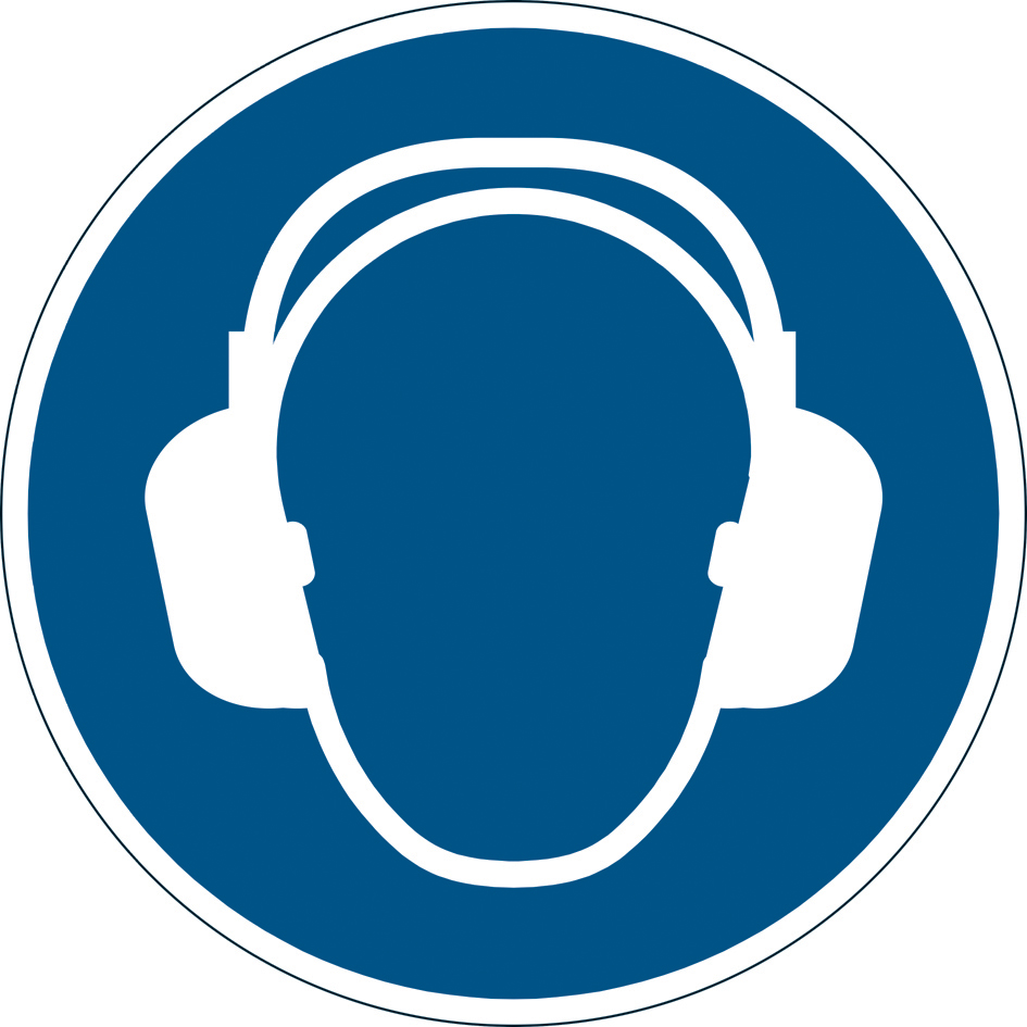 DURABLE Sicherheitskennzeichen , Gehörschutz benutzen, von Durable