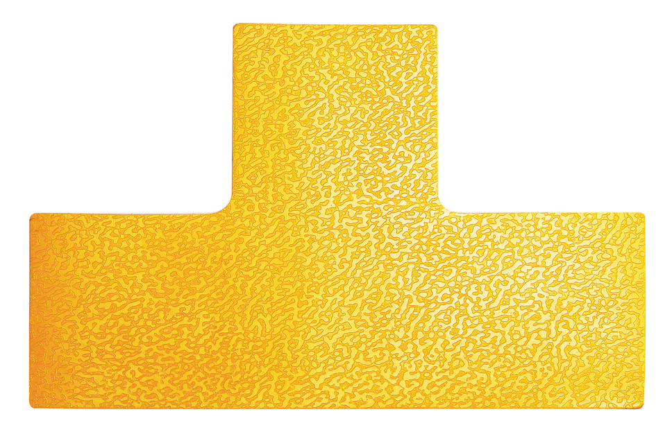 DURABLE Stellplatzmarkierung, T-Form, selbstklebend, gelb von Durable