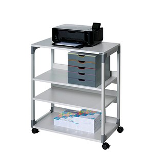 DURABLE System Multi Trolley 88 Bürowagen grau 4 Ebenen 75,0 x 43,2 x 87,9 cm von Durable