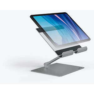 DURABLE Tablet-Ständer Rise 894023 silber für 1 Tablet, Tischständer von Durable
