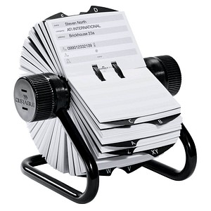 DURABLE Telefon-/Adress-Rollkartei Telindex schwarz, für 500 Adress,- Telefonkarten von Durable