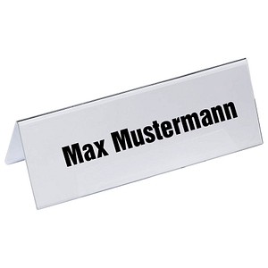 DURABLE Tischnamensschilder transparent 29,7 x 10,5 cm, 10 St. DURABLE Tischnamensschilder transparent 29,7 x 10,5 cm, 10 St. von Durable
