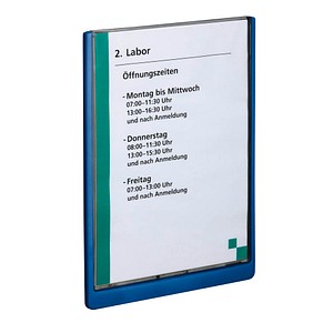 DURABLE Türschild CLICK SIGN Kunststoff blau DIN A4 von Durable