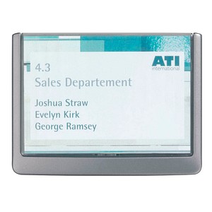 DURABLE Türschild CLICK SIGN Kunststoff grau 14,9 x 10,55 cm von Durable