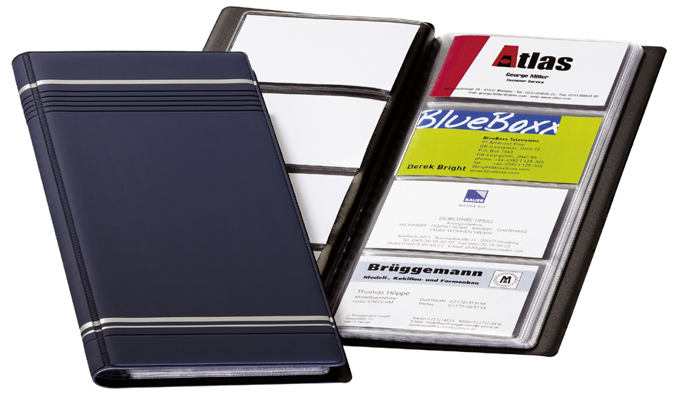 DURABLE Visitenkarten-Album VISIFIX, matte Folie, dunkelblau DURABLE Visitenkarten-Album VISIFIX, matte Folie, dunkelblau von Durable