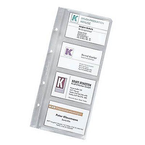DURABLE Visitenkartenhüllen transparent, für bis zu 8 Visitenkarten, 10 St. DURABLE Visitenkartenhüllen transparent, für bis zu 8 Visitenkarten, 10 St. von Durable