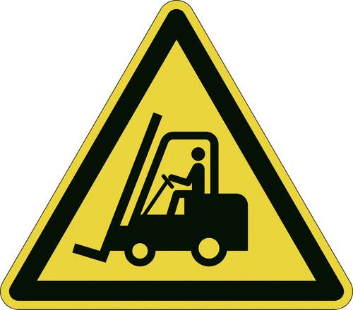 Durable 173404 Symbol -Warnung vor Flurförderzeugen- Gelb, Schwarz 1St. von Durable