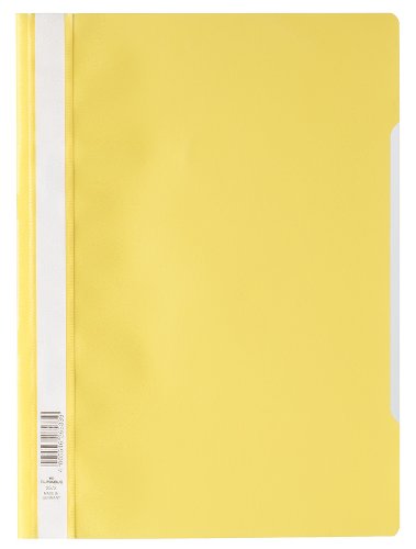 Durable 259304 Sichthefter (A4, Standard, PP, 227 x 310 mm) Beutal à 10 Stück gelb von Durable