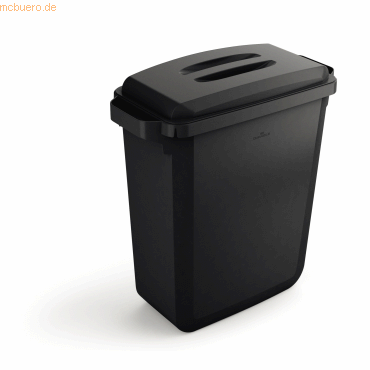 Durable Abfalleimer DURABIN ECO VEH2022051 +Deckel 60l schwarz von Durable