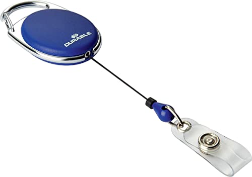 Durable Ausweishalter STYLE Druckknopfschlaufe Skipasshalter Ausweisjojo Blau von Durable