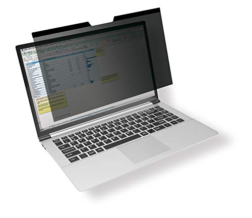 Durable Blickschutzfilter für MacBook Air® 13, magnetische Befestigung, inkl. Tasche und Reinigungstuch, anthrazit, 515257 von Durable