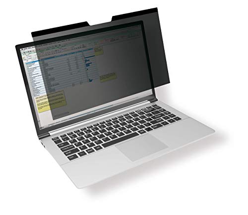 Durable Blickschutzfilter für MacBook Pro® 16, magnetische Befestigung, inkl. Tasche und Reinigungstuch, anthrazit, 515757 von Durable