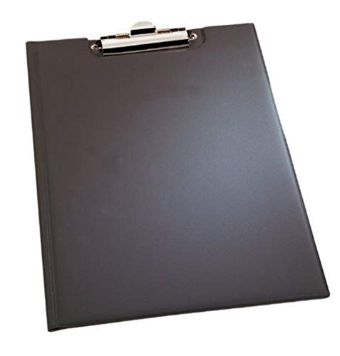 Durable Blockmappe (für DIN A5, Weichfolie, Klemme oben, 180 x 245 mm) schwarz, 235901 von Durable