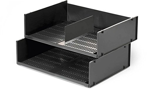Durable Briefablageschale A3 Querformat, optimo Blauer Engel, 4 Stück, anthrazit, 1700786058 von Durable
