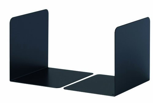 Durable Buchstütze Metall S, Set mit 2 Stück, schwarz, 324301 von Durable