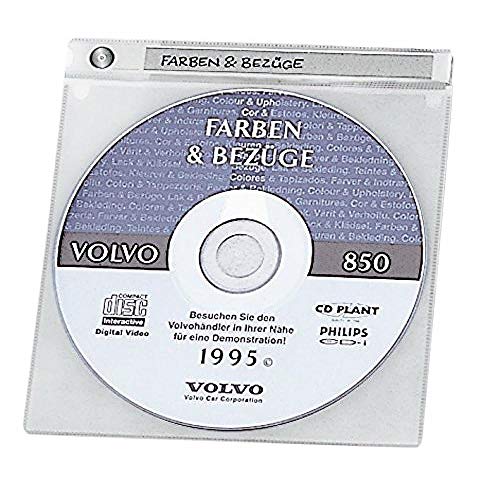 Durable CD/DVD Hülle TOP Cover, für je 1 CDs/DVDs, transparent, Packung mit 10 Hüllen, 520019 von Durable