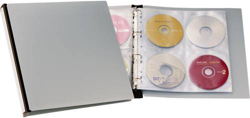 Durable CD/DVD Ordner 96 CDs/DVDs/Blu-rays Schwarz, Grau 12 St. 527701 von Durable