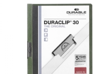 Durable DURACLIP 30 A4, A4, PVC, Schwarz, Grün, Transparent, 30 Blätter, 1 Stück(e) von Durable