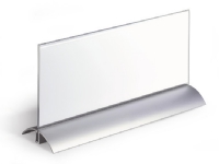 Durable Desk Presenter de Luxe 105 x 297 mm, Acryl, Aluminium, Silber, Transparent, Monochromatisch, Rechteck von Durable