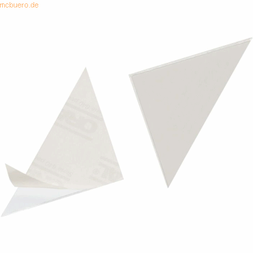 Durable Dreiecktaschen 75x75mm selbstklebend transparent VE=100 Stück Durable Dreiecktaschen 75x75mm selbstklebend transparent VE=100 Stück von Durable