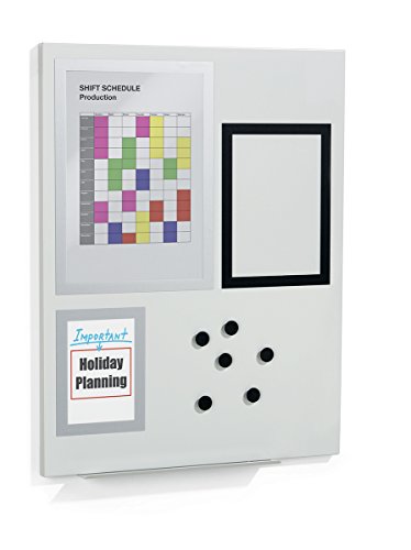 Durable Duraframe Magnetic Board S (Magnettafel inkl. Info-Rahmen und Magnete) grau, 500110 von Durable