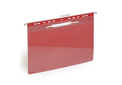 Durable Einhänge-Sichthefter, für DIN A4 Dokumente, 25 Stück, rot, 256003 von Durable