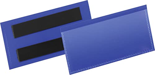 Durable Etikettentasche (100 x 38 mm) Packung à 50 Stück, blau, 174107 von Durable