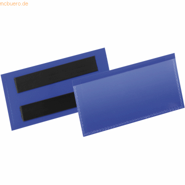 Durable Etikettentaschen magnetisch 100x38mm blau VE=50 Stück von Durable